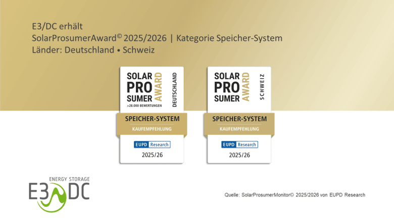 E3DC SolarProsumerAward